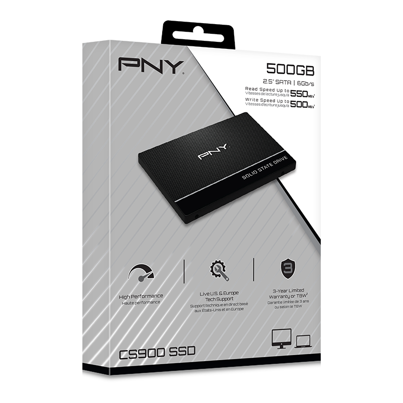 PNY CS900 2.5'' SATA III 500GB SSD