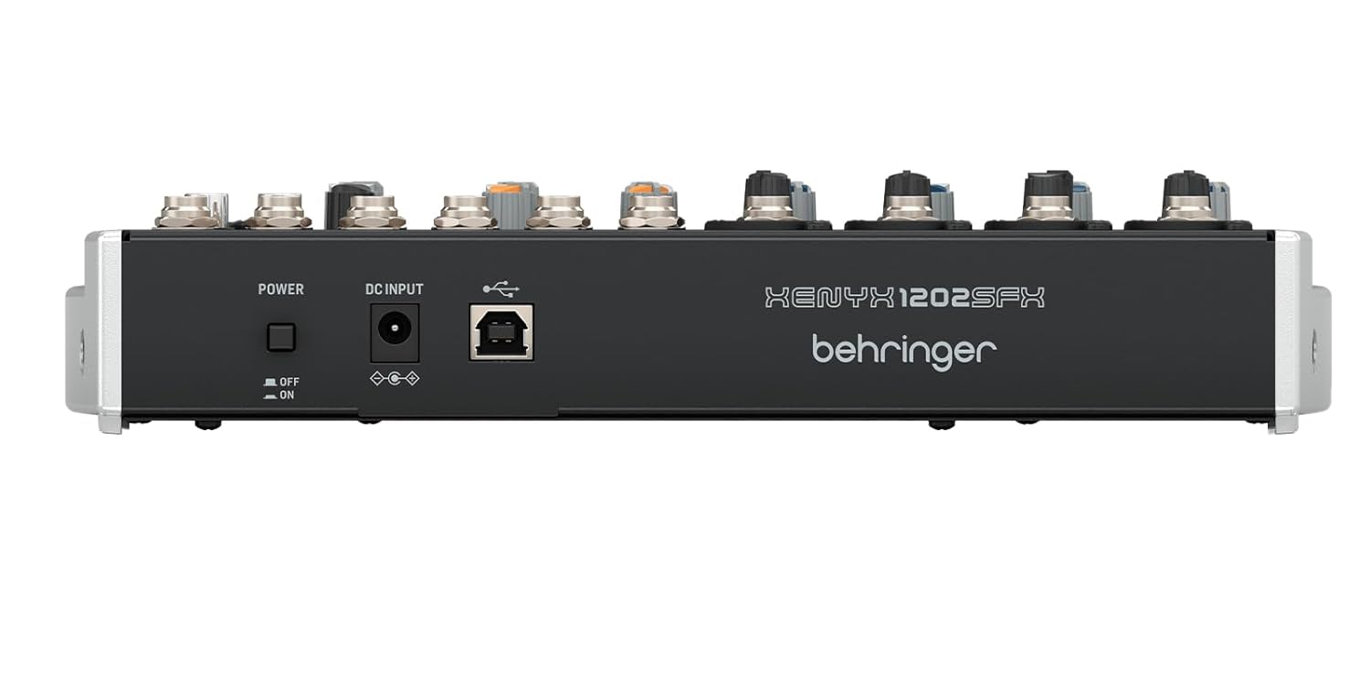 Behringer Xenyx 1202SFX Premium Analog 12-Input Mixer with USB Streaming Interface and Klark Teknik Effects - Golchha Computers