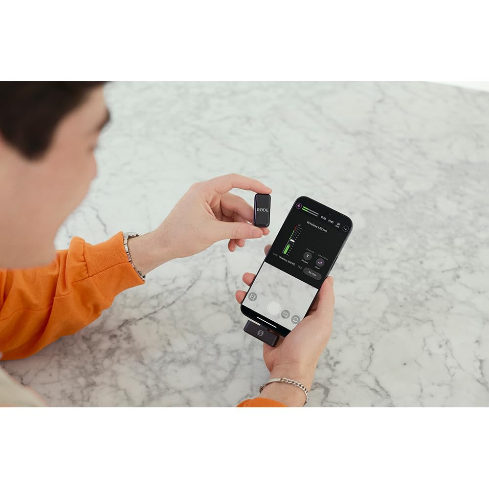 Rode Wireless Micro Ultra-compact USB-C Wireless Microphone - Black