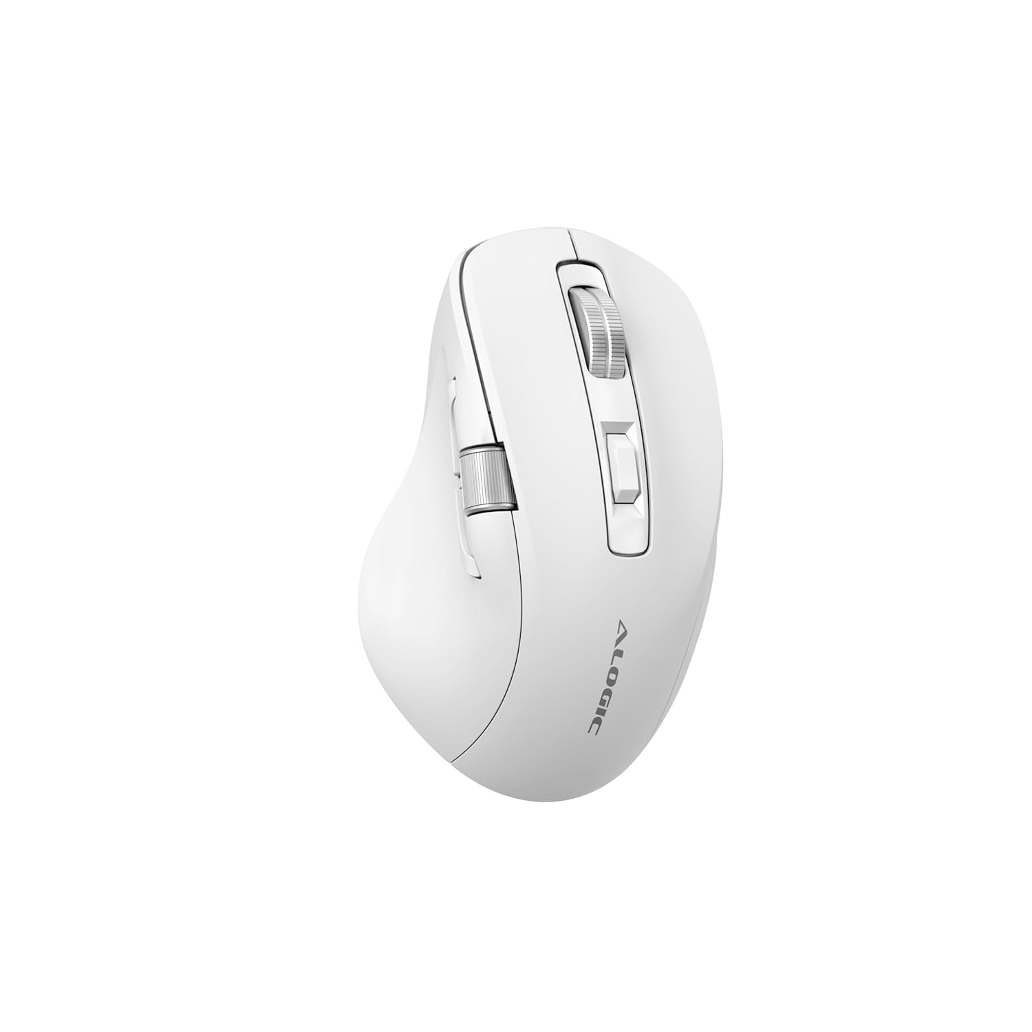 Alogic Apex Bluetooth USB-C Rechargeable 7 Keys Programmable Mouse - White - GOLCHHA COMPUTERS 