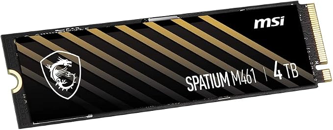 MSI SPATIUM M461 4TB M.2 2280 PCIe Gen4 NVMe SSD
