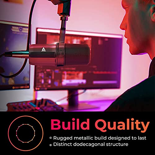 Audio Array AI-10 Professional Live Soundcard Mixer with Bluetooth WITH Audio Array AM-C11 XLR/USB Dynamic Podcast Microphone - GOLCHHA COMPUTERS 