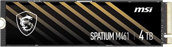 MSI SPATIUM M461 4TB M.2 2280 PCIe Gen4 NVMe SSD