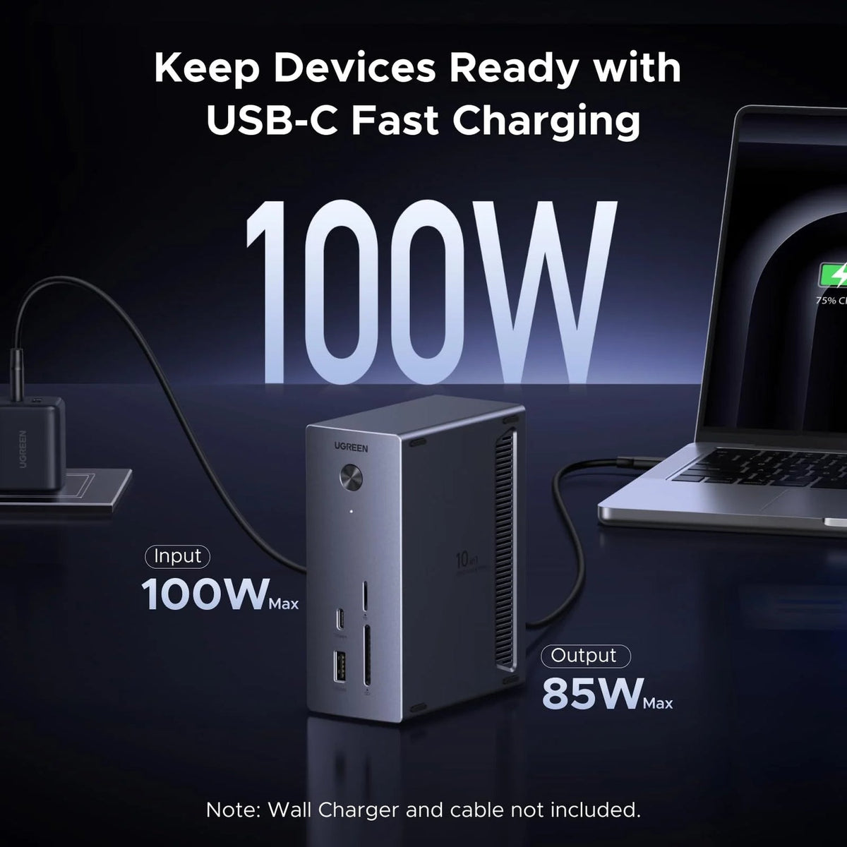 UGREEN 10-in-1 USB-C Hub with M.2 NVMe SSD Enclosure (55735)