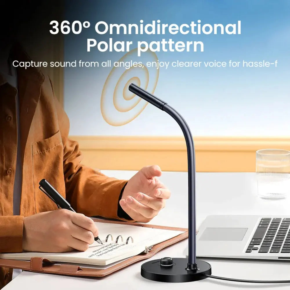 UGREEN USB Desktop Omnidirectional Microphone with Gooseneck (90416)
