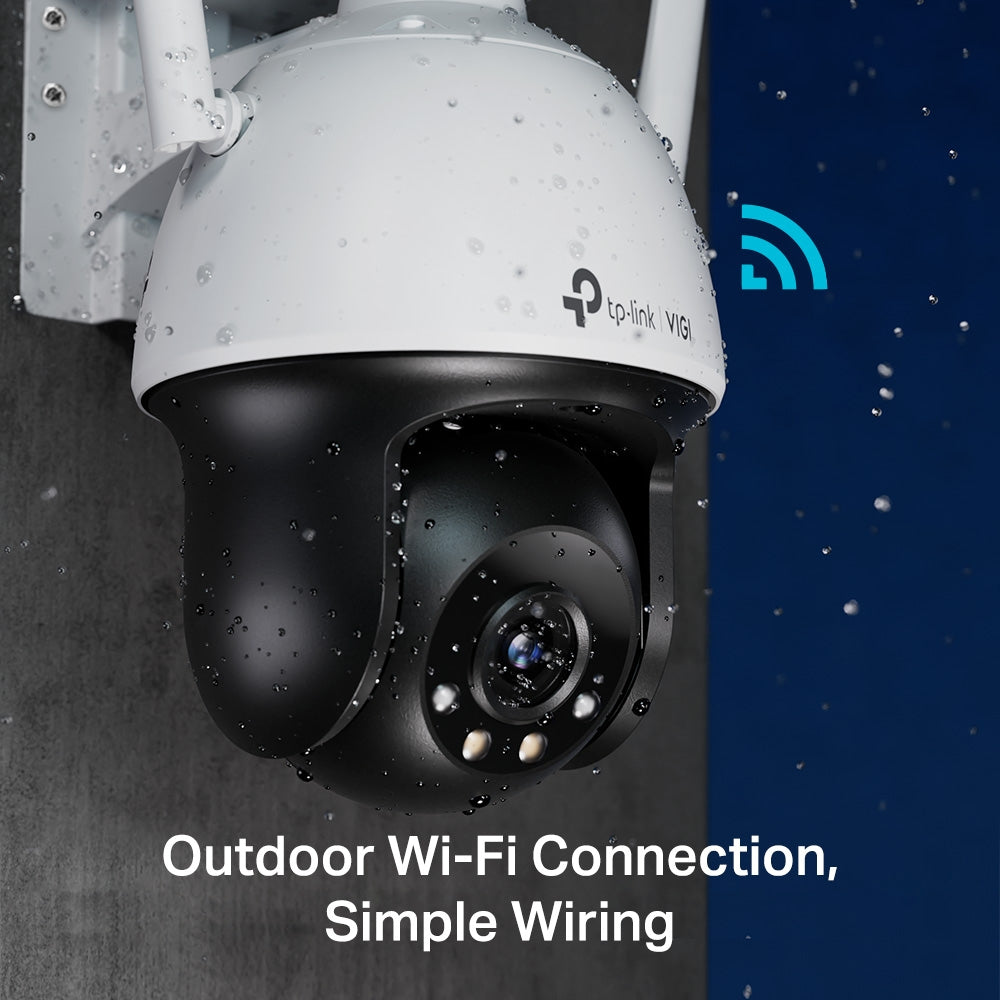 TP Link VIGI C540-W VIGI 4MP Outdoor Full-Color Wi-Fi Pan Tilt Network Camera - GOLCHHA COMPUTERS 