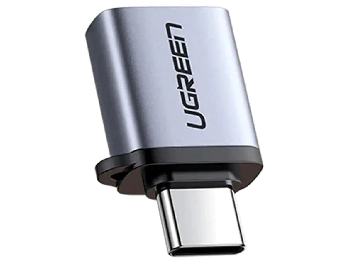 UGREEN USB-C to USB-A 3.0 OTG Adapter with Lanyard, Space Gray (50283)