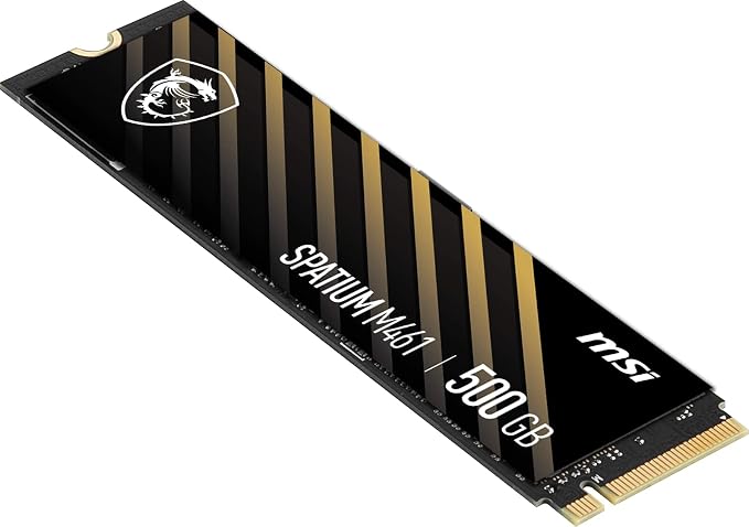 MSI SPATIUM M461 500GB M.2 2280 PCIe Gen4 NVMe SSD
