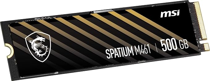 MSI SPATIUM M461 500GB M.2 2280 PCIe Gen4 NVMe SSD