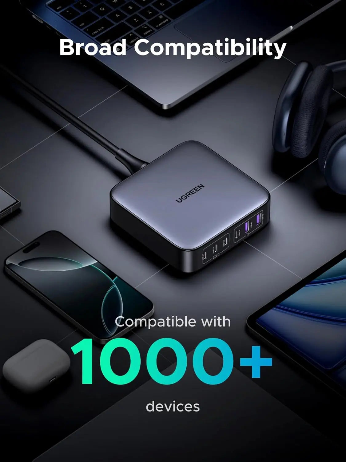 UGREEN Nexode 200W 6-Port GaN Desktop Charger (40914)