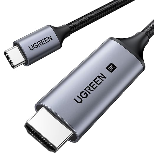 UGREEN USB-C to HDMI 2.1 Cable 8K 60Hz / 4K 240Hz, HDR, 1m (35596)
