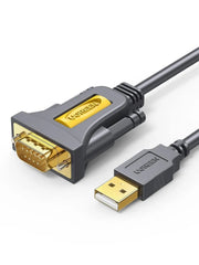 UGREEN USB 2.0 to RS232 DB9 Male Serial Adapter Cable, PL2303 Chipset, 2m (20222)
