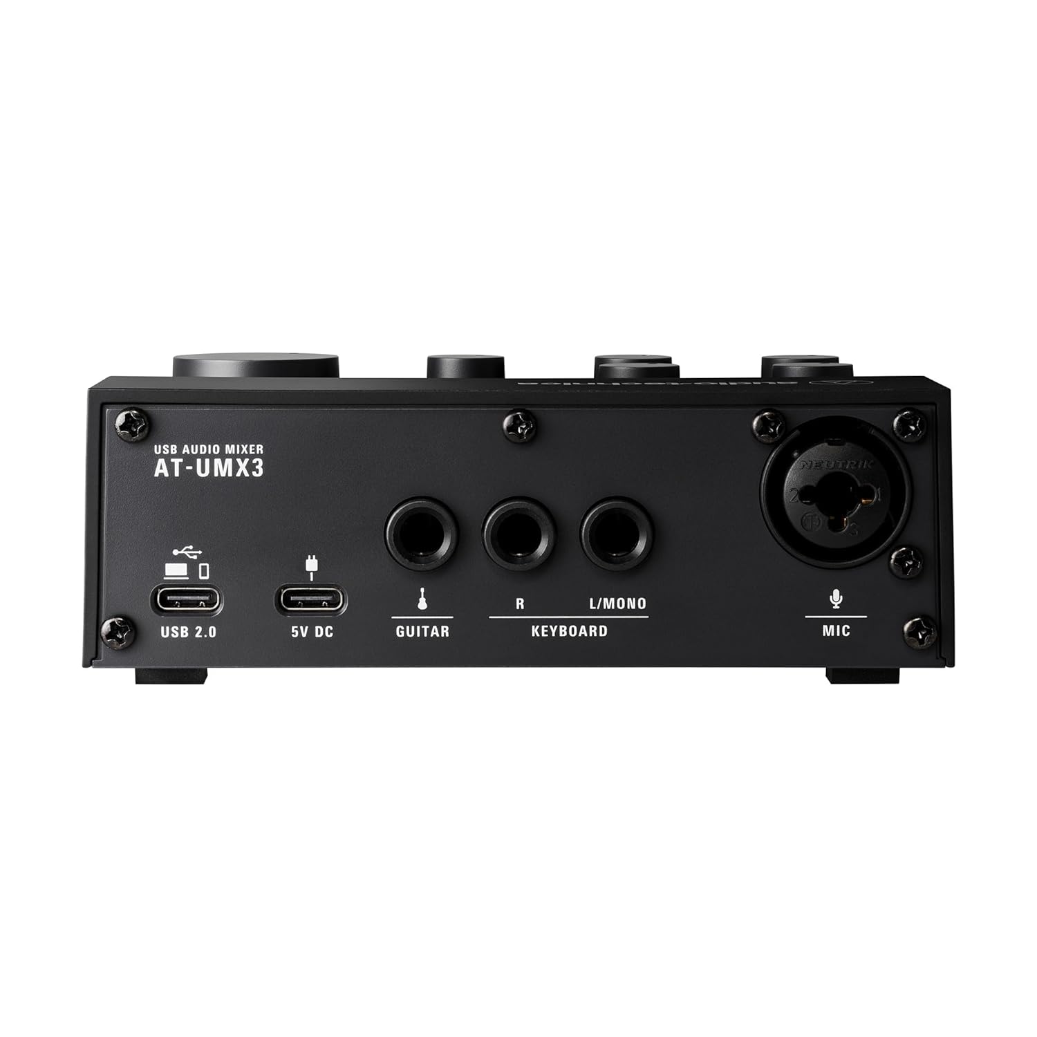 Audio Technica AT-UMX3 Livestreaming USB Audio Mixer (Black)