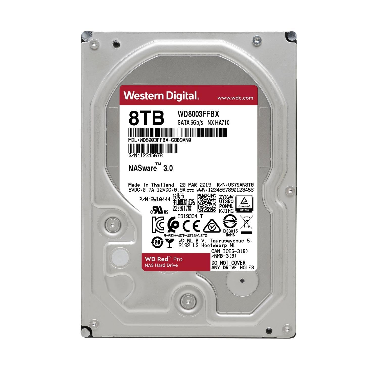 Western Digital 8TB WD Red Pro NAS HDD - GOLCHHA COMPUTERS 