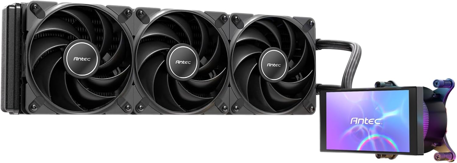 Antec Vortex View 360 AIO Liquid CPU Cooler with 5" IPS Screen - GOLCHHA COMPUTERS 