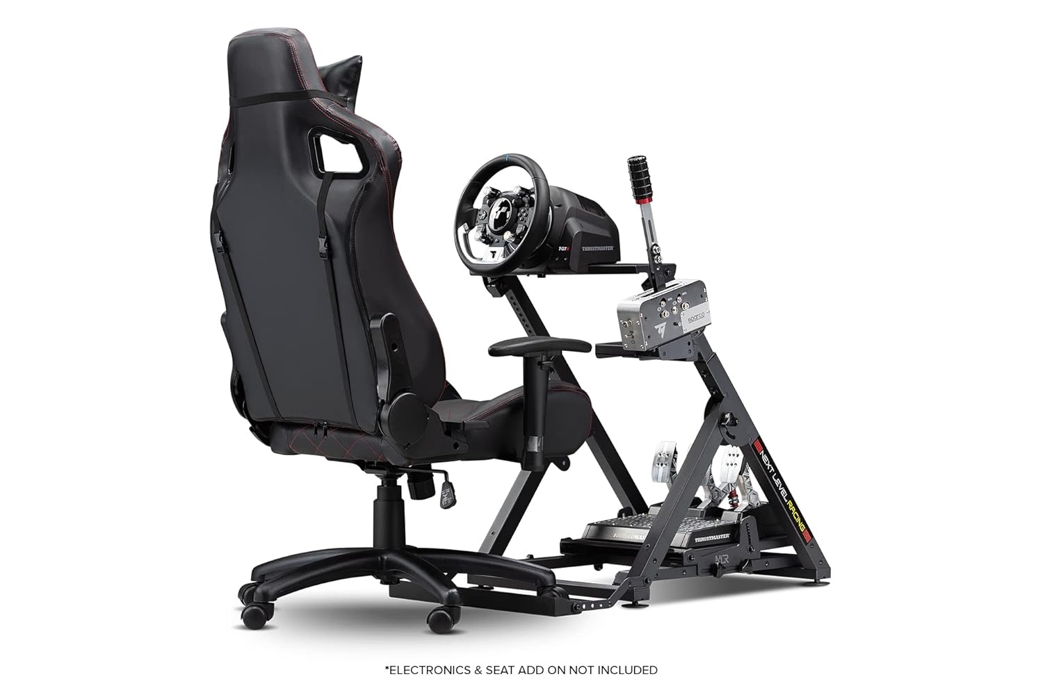 Next Level Racing Wheel Stand 2.0. Steering wheel stand for Thrustmaster, Fanatec, moza Racing on PC and video game consoles.