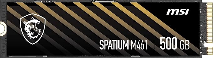 MSI SPATIUM M461 500GB M.2 2280 PCIe Gen4 NVMe SSD