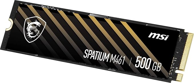 MSI SPATIUM M461 500GB M.2 2280 PCIe Gen4 NVMe SSD