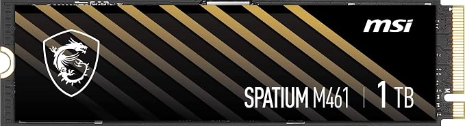 MSI SPATIUM M461 1TB M.2 2280 PCIe Gen4 NVMe SSD
