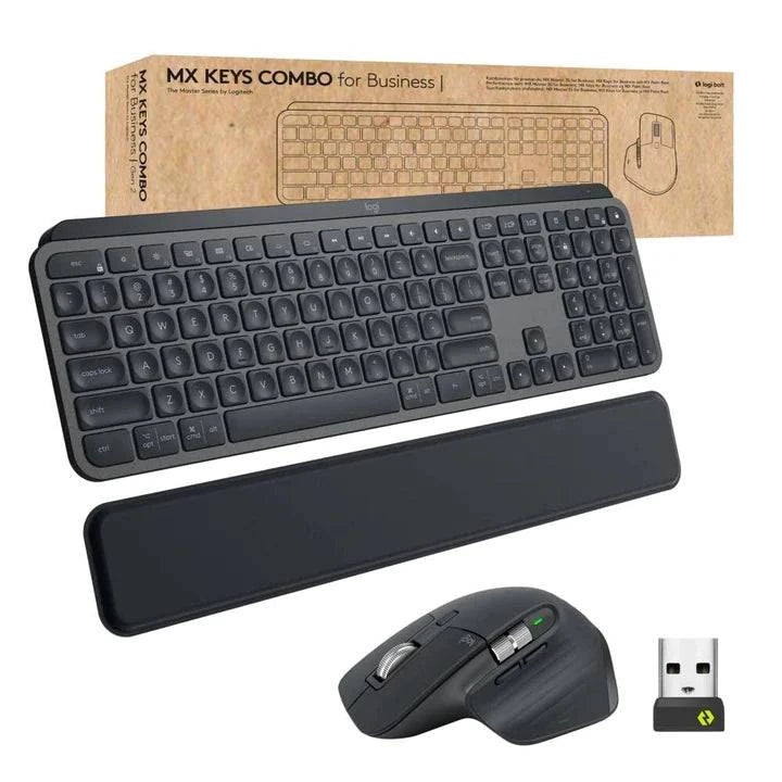 Logitech MX Keys Combo for Business & Logitech Brio 300 1080p Webcam Combo - Business Series