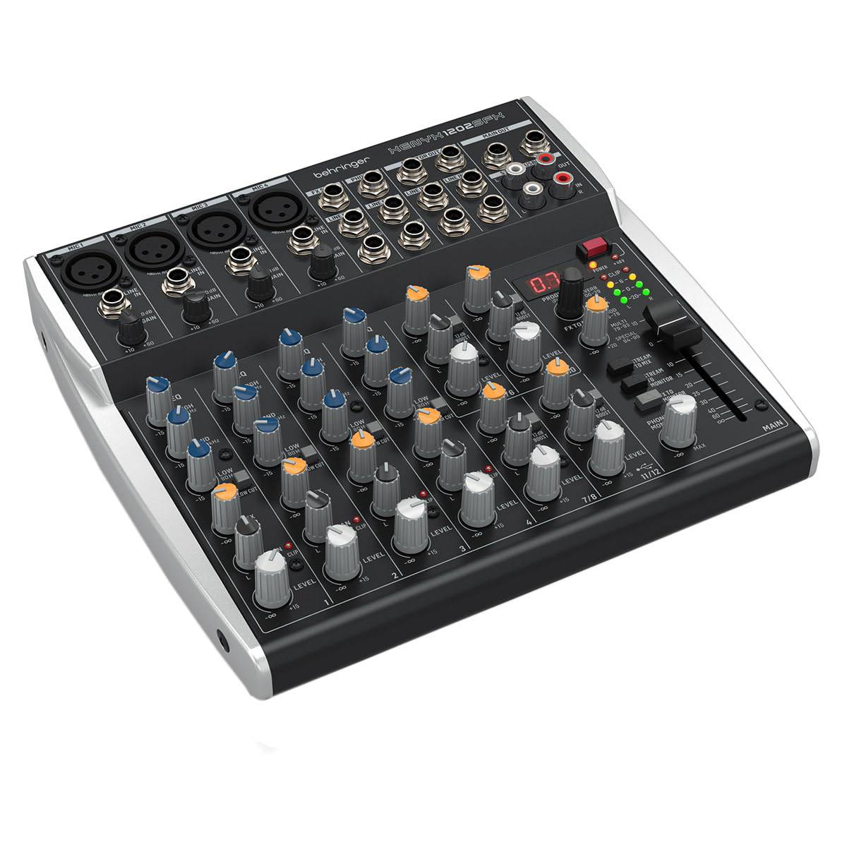 Behringer Xenyx 1202SFX Premium Analog 12-Input Mixer with USB Streaming Interface and Klark Teknik Effects - Golchha Computers