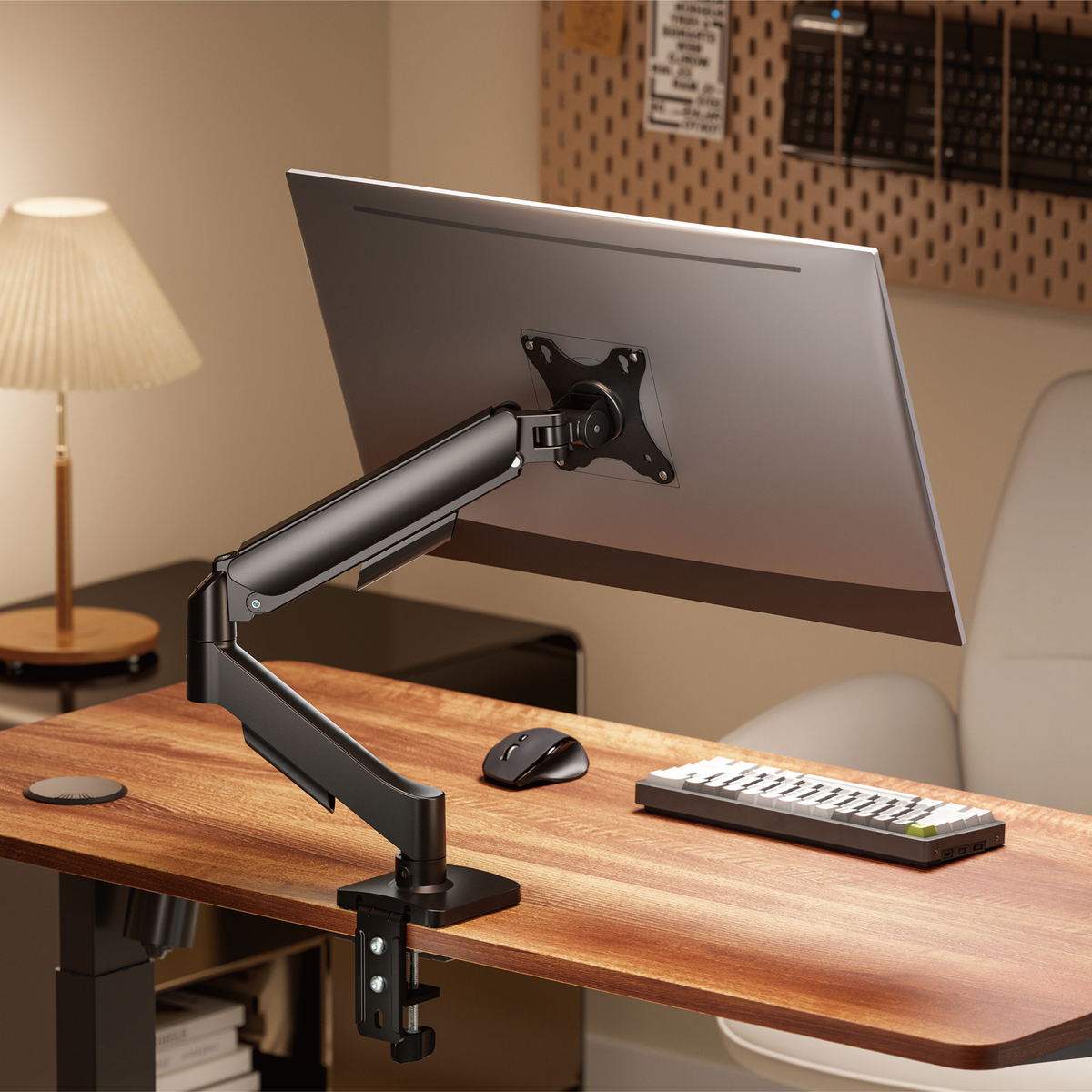 Lumi LDT97-C012 Gas Spring Single Monitor Arm (Black)