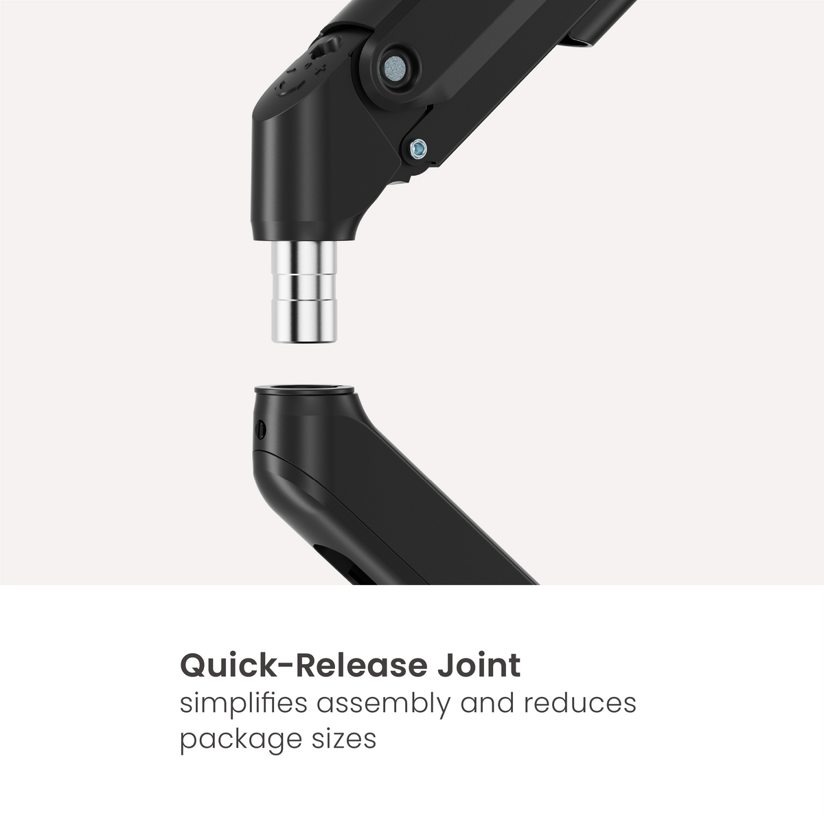 Lumi LDT112-C024E Spring-Assisted Dual Monitor Arm (Black)