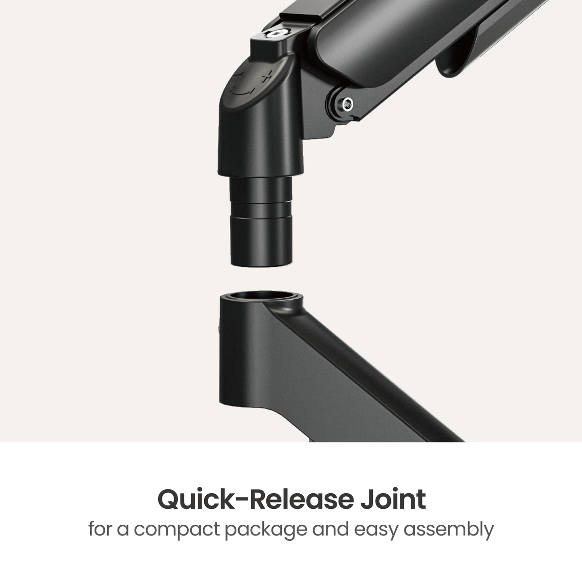 Lumi LDT97-C012 Gas Spring Single Monitor Arm (Black)