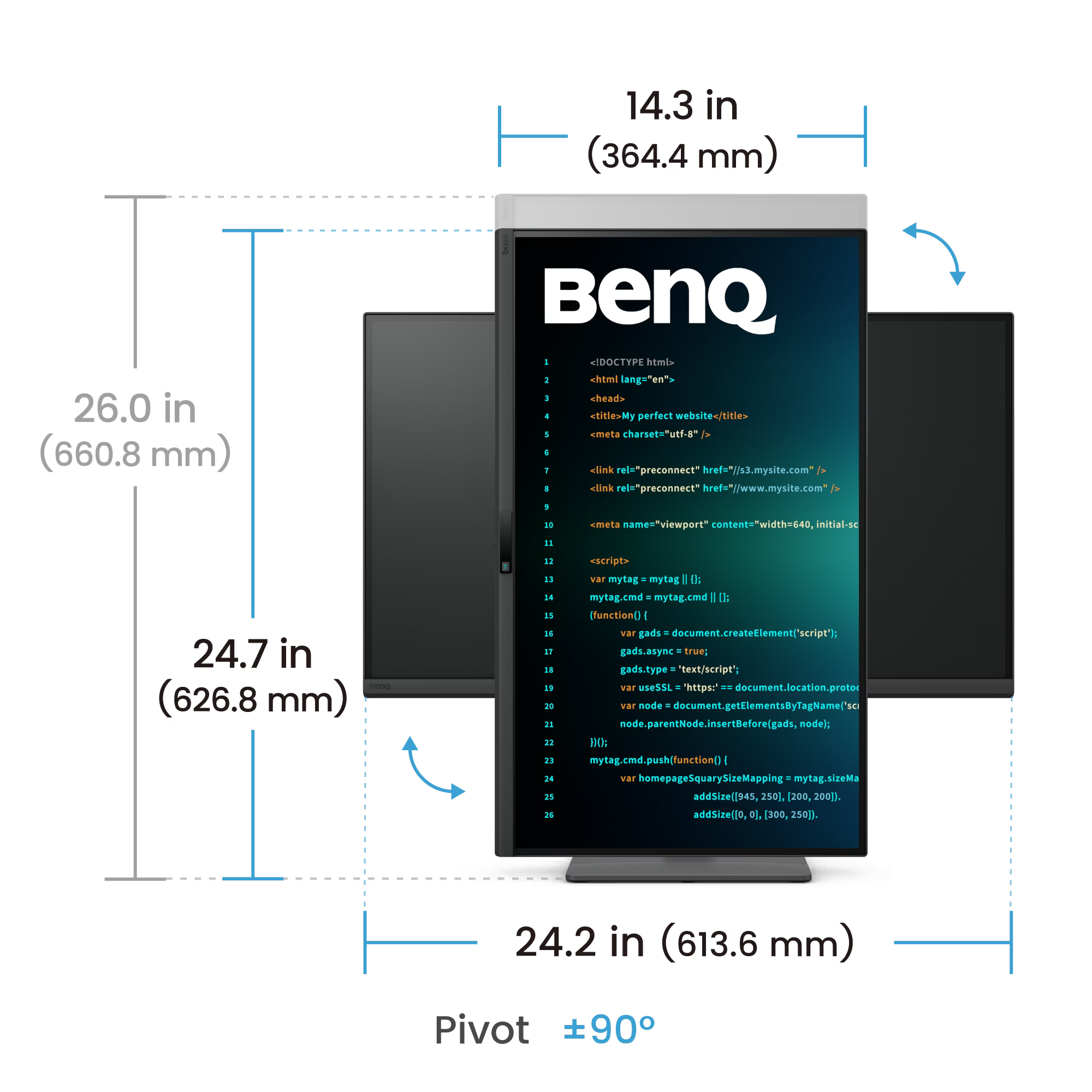 Benq RD270Q 27” 2K 144Hz Programming Monitor