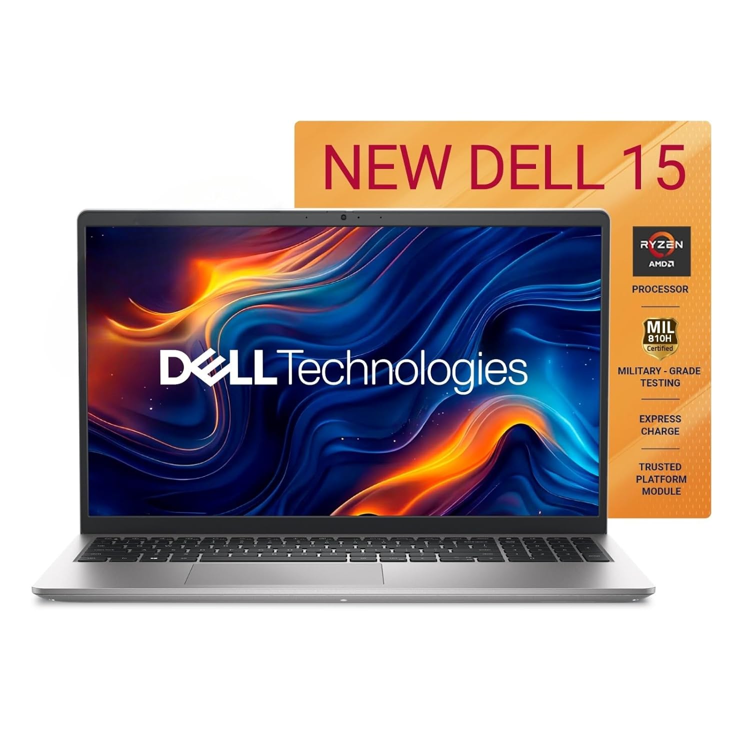 Dell 15 DC 15255 R5-7530U 16GB LPDDR5 / 512 SSD / Win 11 / FHD+ Silver MSO 2024 + 365 1Yr - GOLCHHA COMPUTERS 