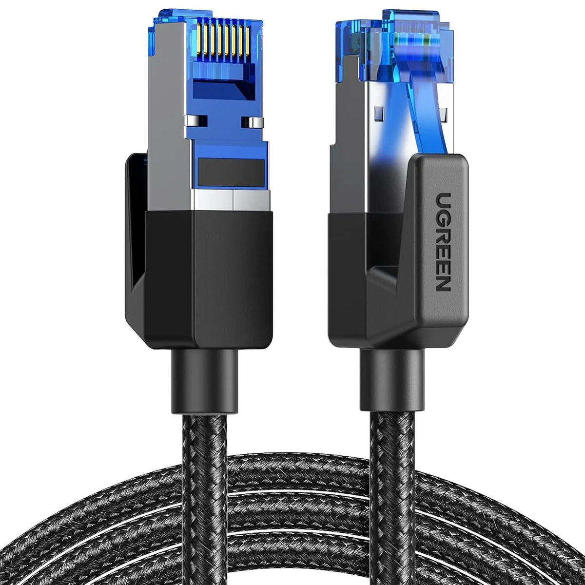 UGREEN Cat 8 Braided Ethernet Cable 40Gbps 2000MHz, 3m, Black (80432)