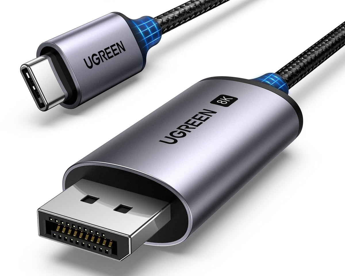 UGREEN Unidirectional USB C to DisplayPort 1.4 Cable 8K@60Hz 4K@240Hz 2M (25158)
