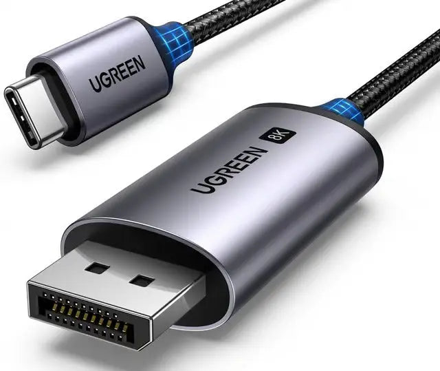 UGREEN USB-C to DisplayPort 1.4 Cable 8K 60Hz / 4K 240Hz, Braided, 2m (25158)