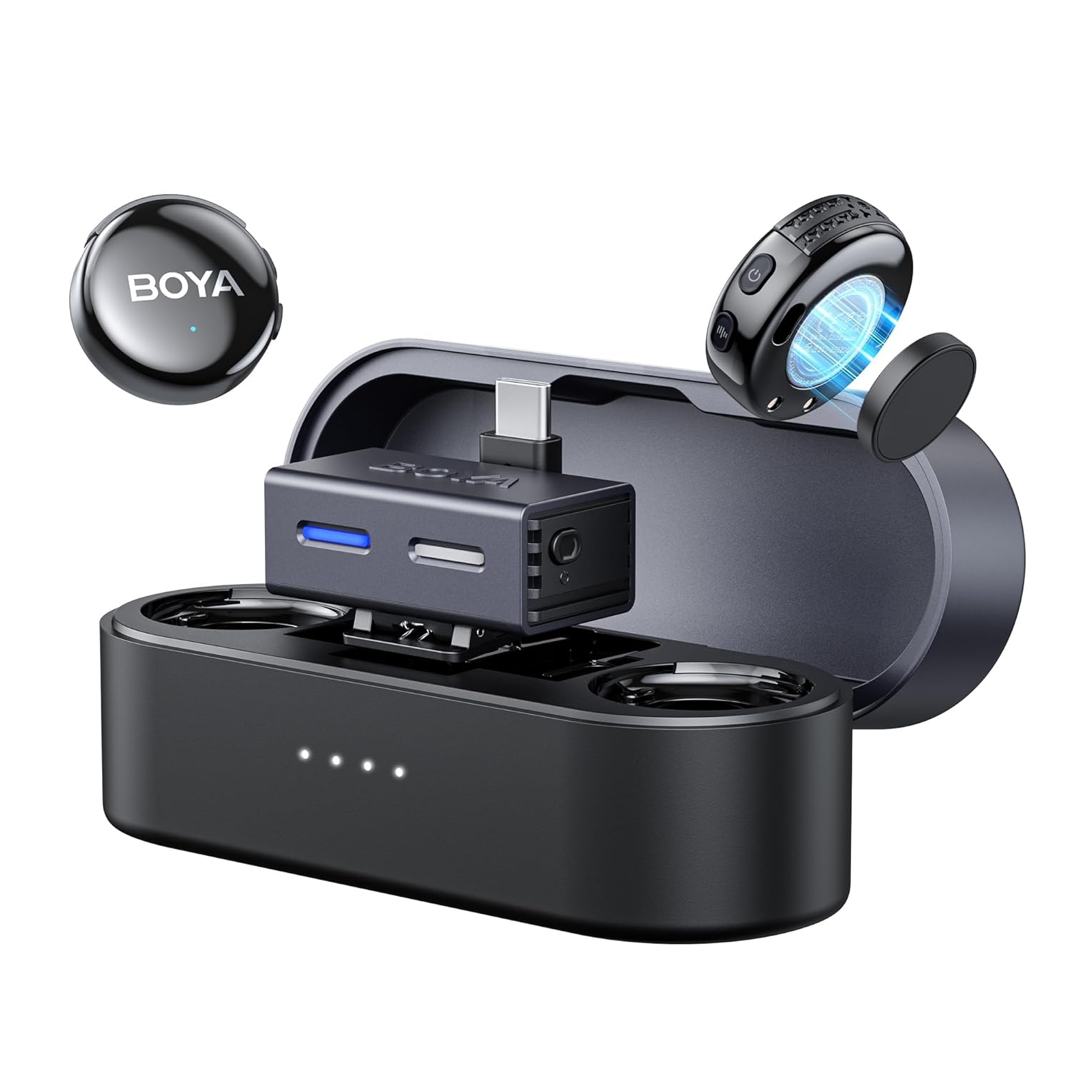 BOYALINK 3 AI-Powered Button-Sized Wireless Microphone