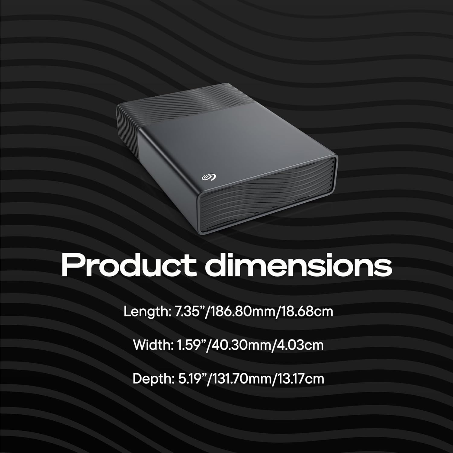 Seagate One Touch 8TB External Hard Drive Desktop HDD - USB-C
