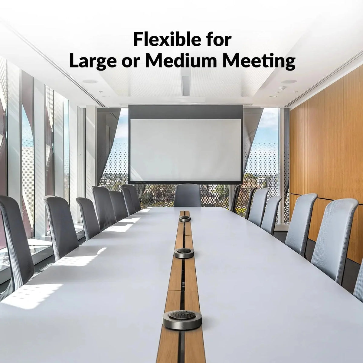 AV Access AnyCo A6 Daisy Chain USB & Bluetooth Conference Speakerphone | Scalable Audio with 360° Voice Pickup for Large Rooms - GOLCHHA COMPUTERS 