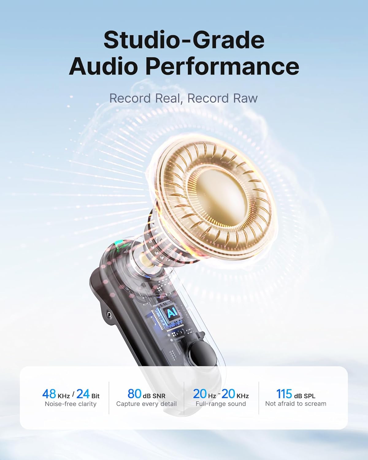 BOYA Magic Transformable Al-Powered Mini Wireless Microphone - GOLCHHA COMPUTERS 