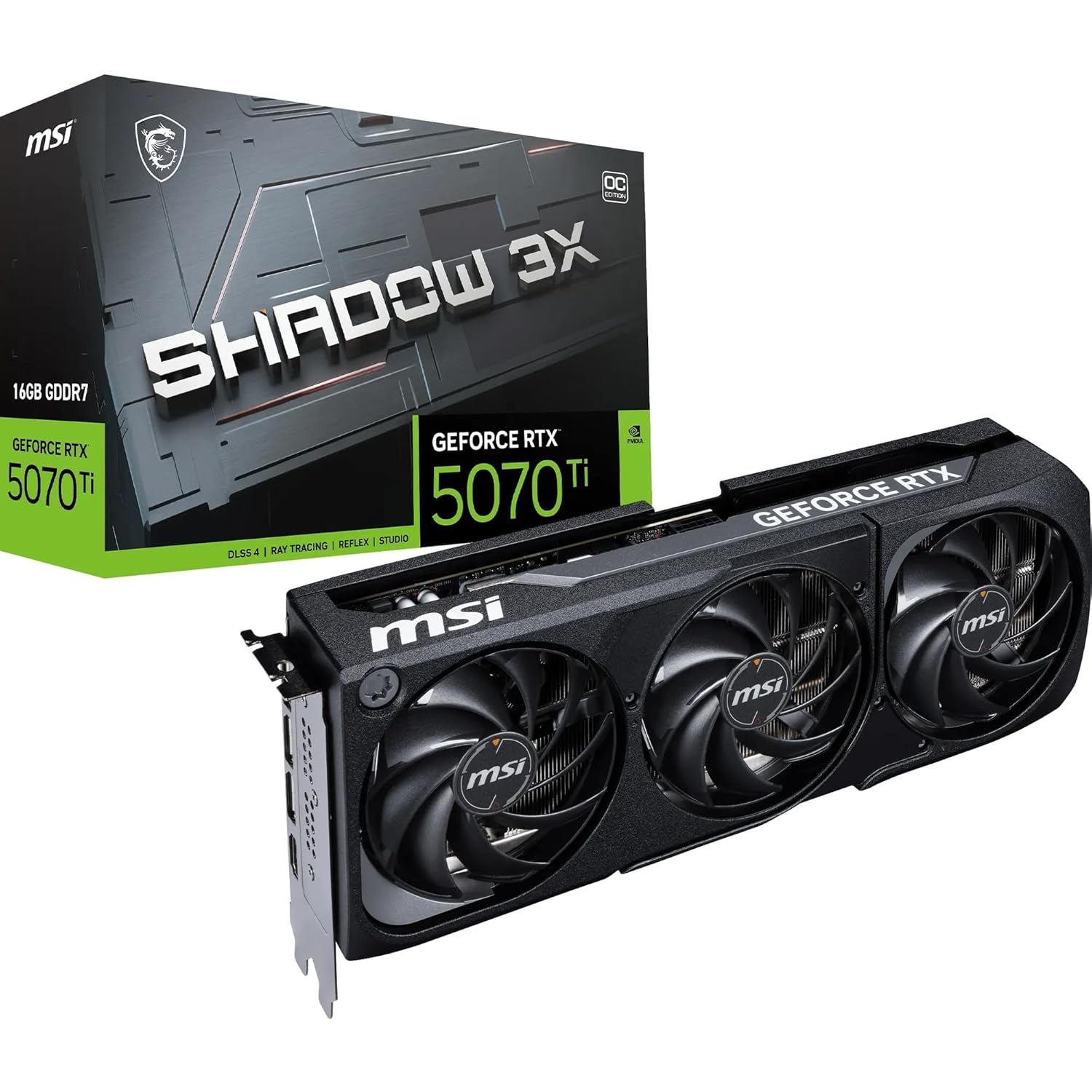 MSI GeForce RTX 5070 Ti 16G Shadow 3X OC Graphic Card - GOLCHHA COMPUTERS 