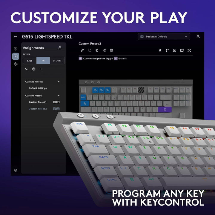 Logitech G515 Lightspeed TKL Wireless Gaming Keyboard - Golchha Computers
