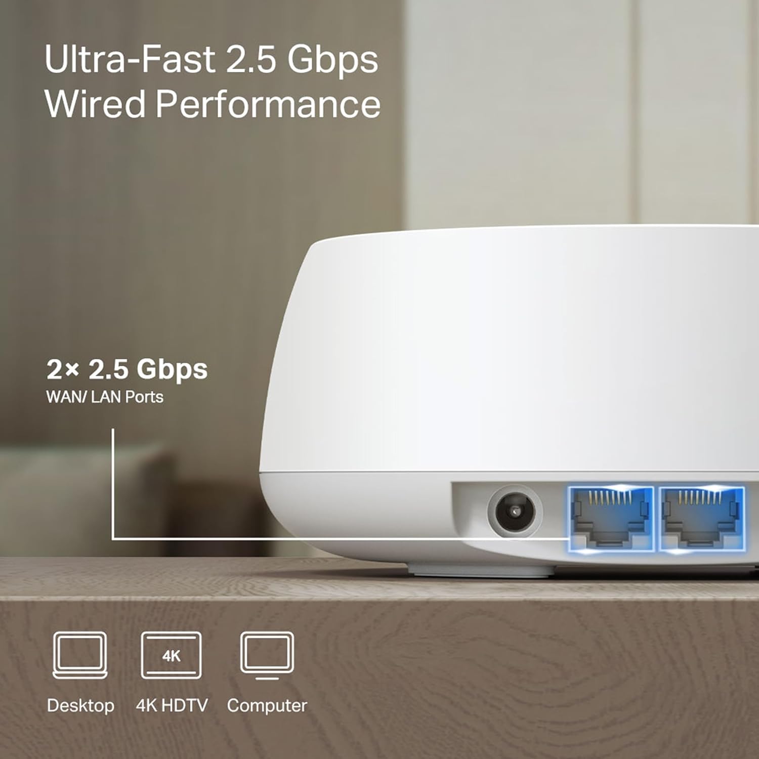 TP-Link Deco BE25(2-Pack) Dual Band BE5000 Whole Home Mesh WiFi 7 System - GOLCHHA COMPUTERS 