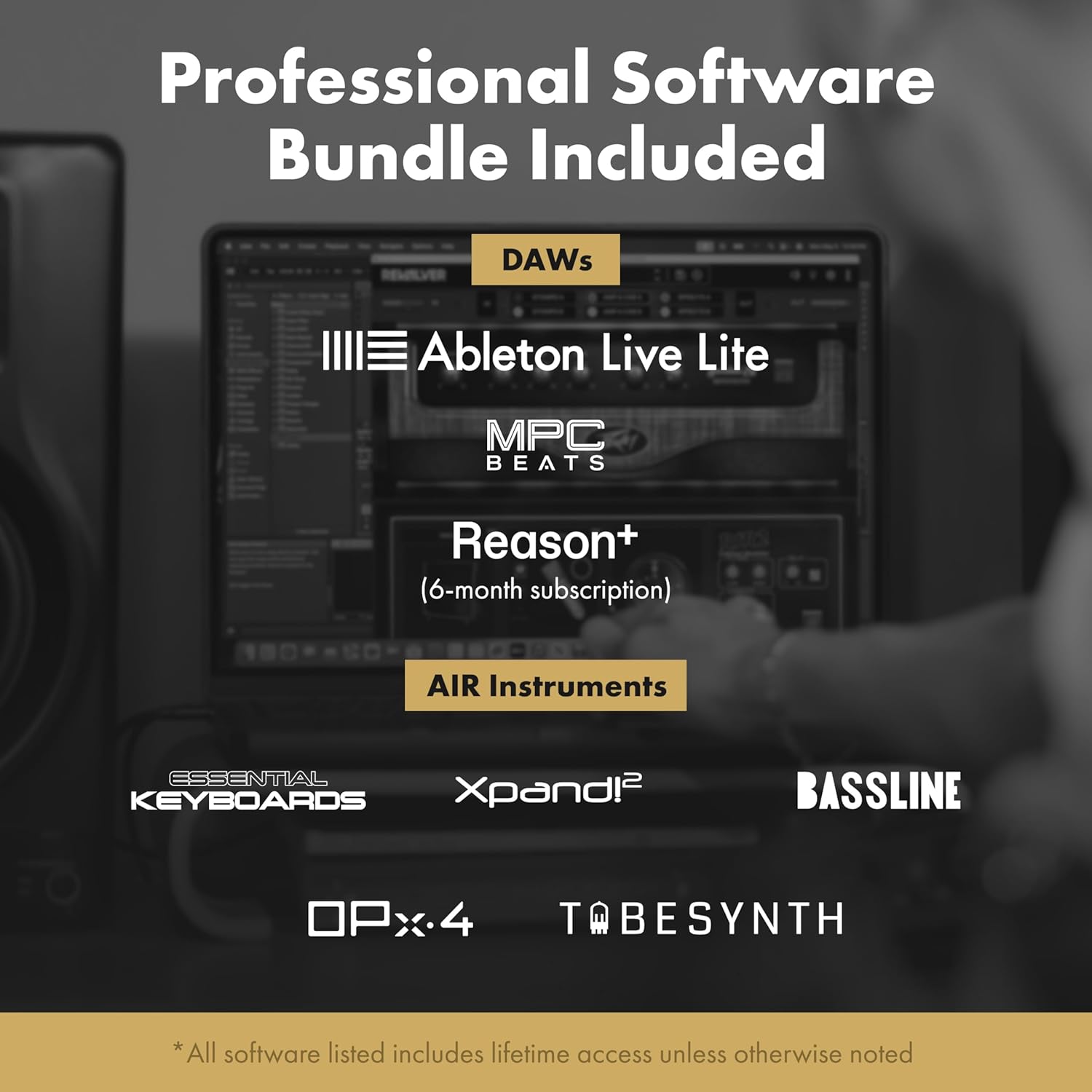 M-AUDIO M-TRACK DUO HD - Pro-Grade 2x2 USB-C Audio Interface for Mac, PC, iOS and Android