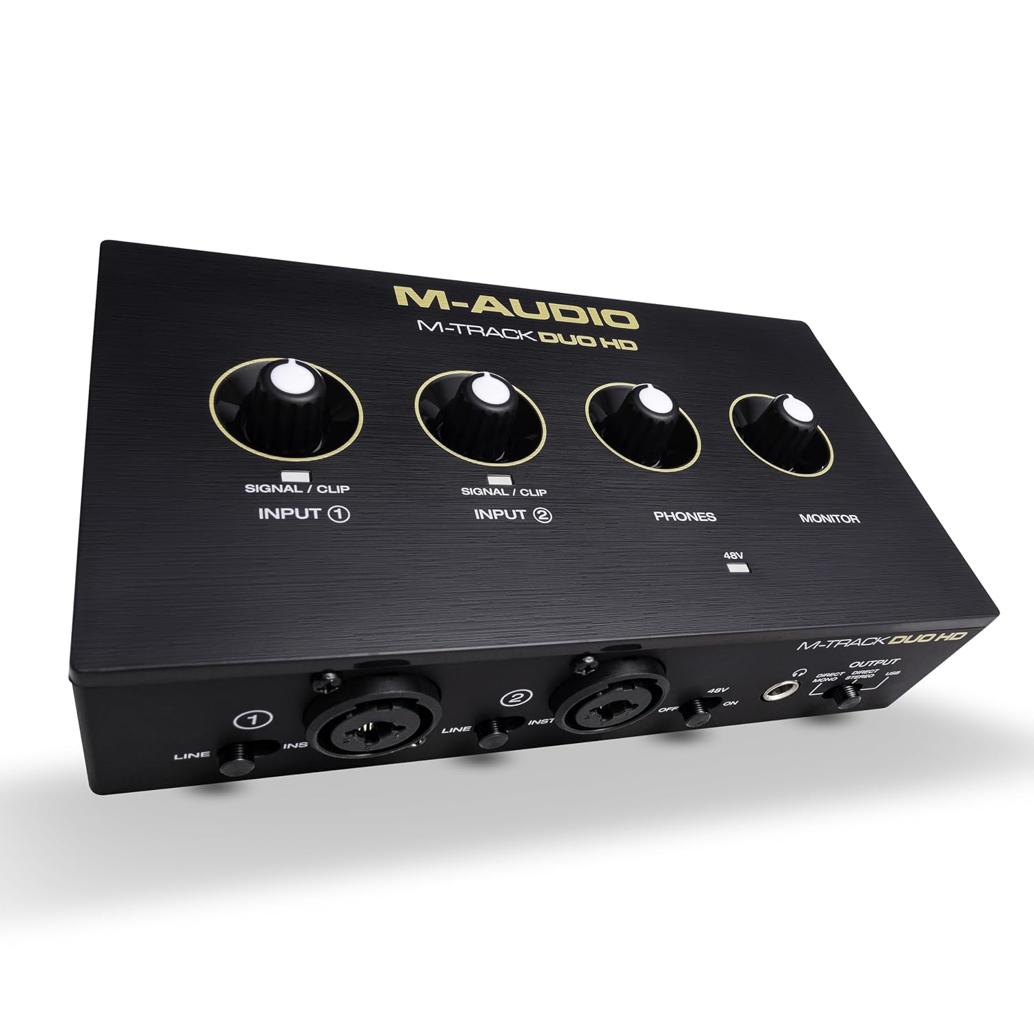 M-AUDIO M-TRACK DUO HD - Pro-Grade 2x2 USB-C Audio Interface for Mac, PC, iOS and Android