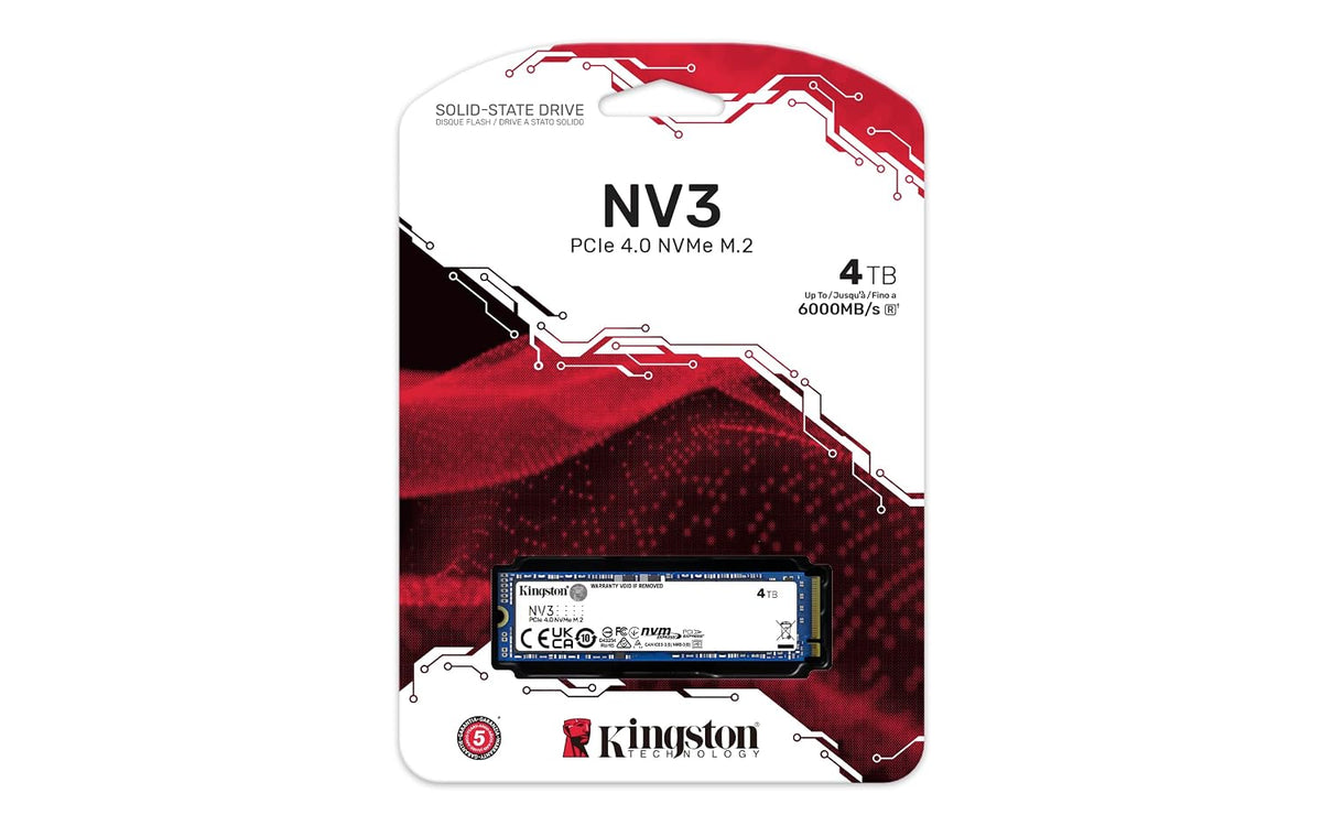 Kingston NV3 M.2 2280 PCIe Gen4 NVMe SSD