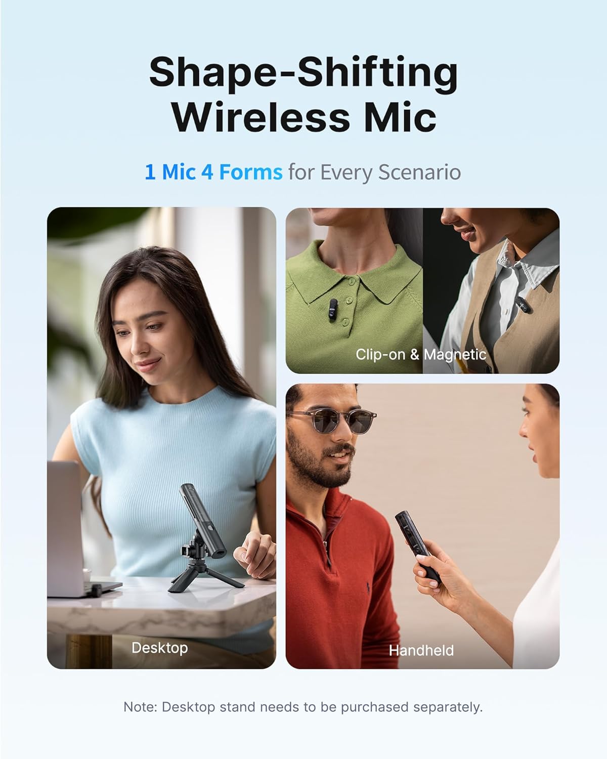 BOYA Magic Transformable Al-Powered Mini Wireless Microphone - GOLCHHA COMPUTERS 