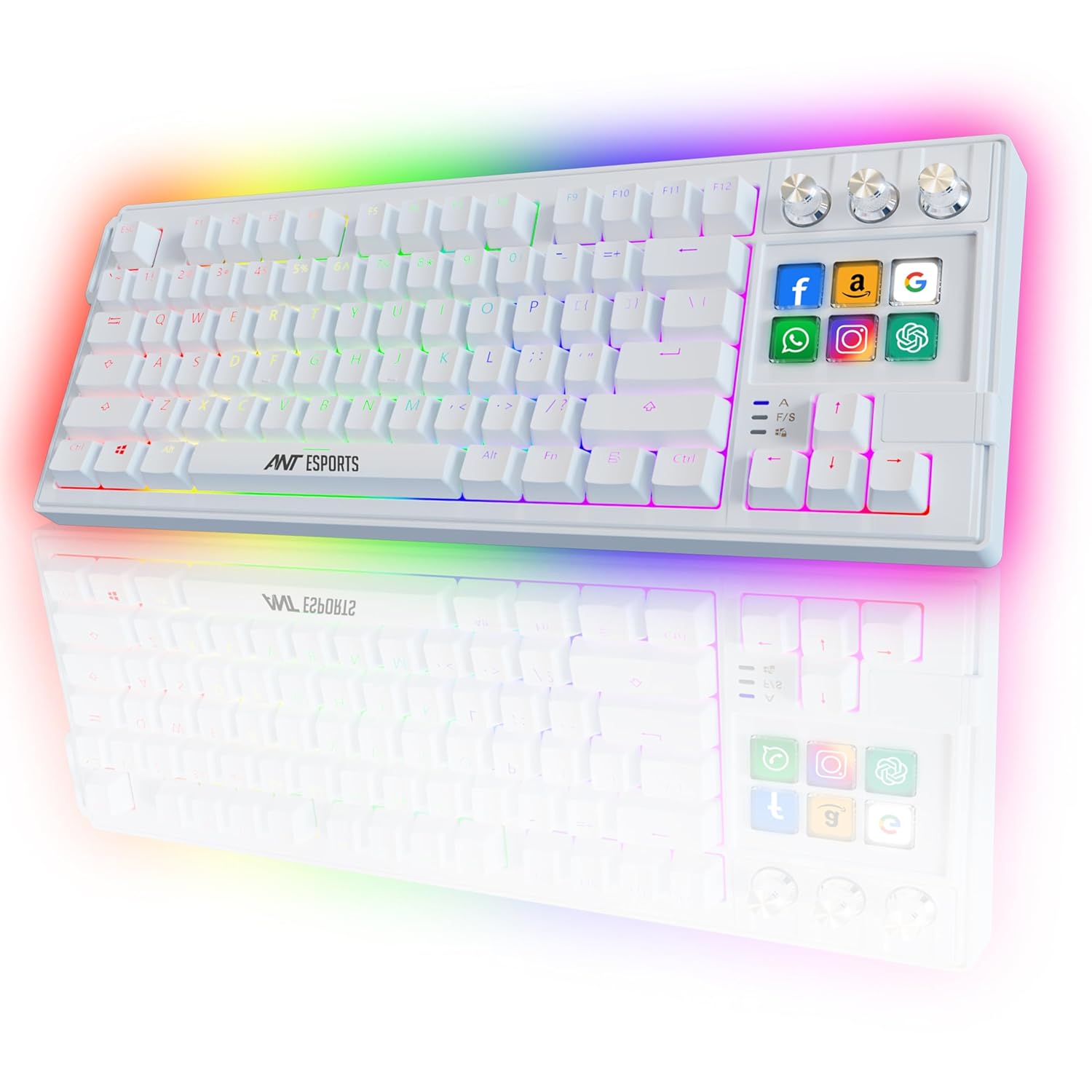 Ant Esports Apex 400 Wired AI Hybrid RGB Stream Deck Mechanical Keyboard