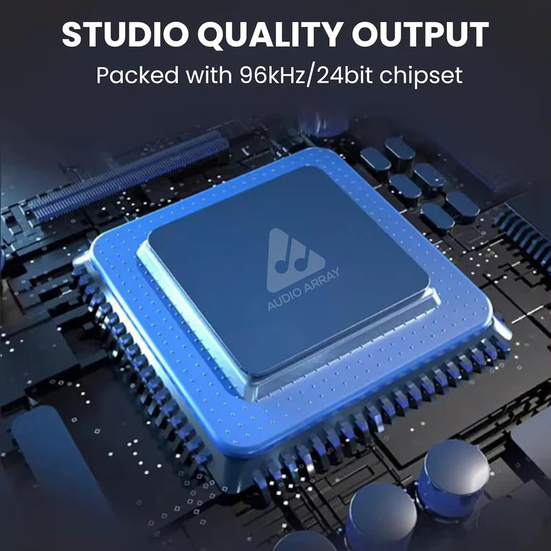 Audio Array AI-10 Professional Live Soundcard Mixer with Bluetooth WITH Audio Array AM-C11 XLR/USB Dynamic Podcast Microphone - GOLCHHA COMPUTERS 