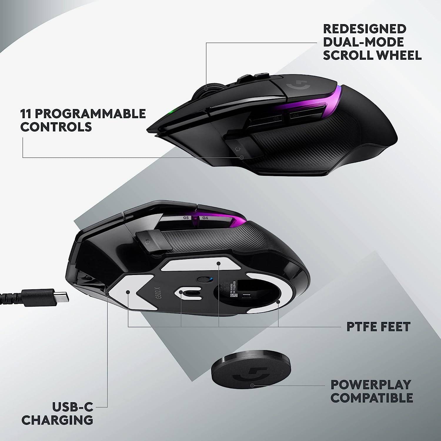 Logitech G502 X Lightspeed Plus Wireless RGB Gaming Mouse - Golchha Computers