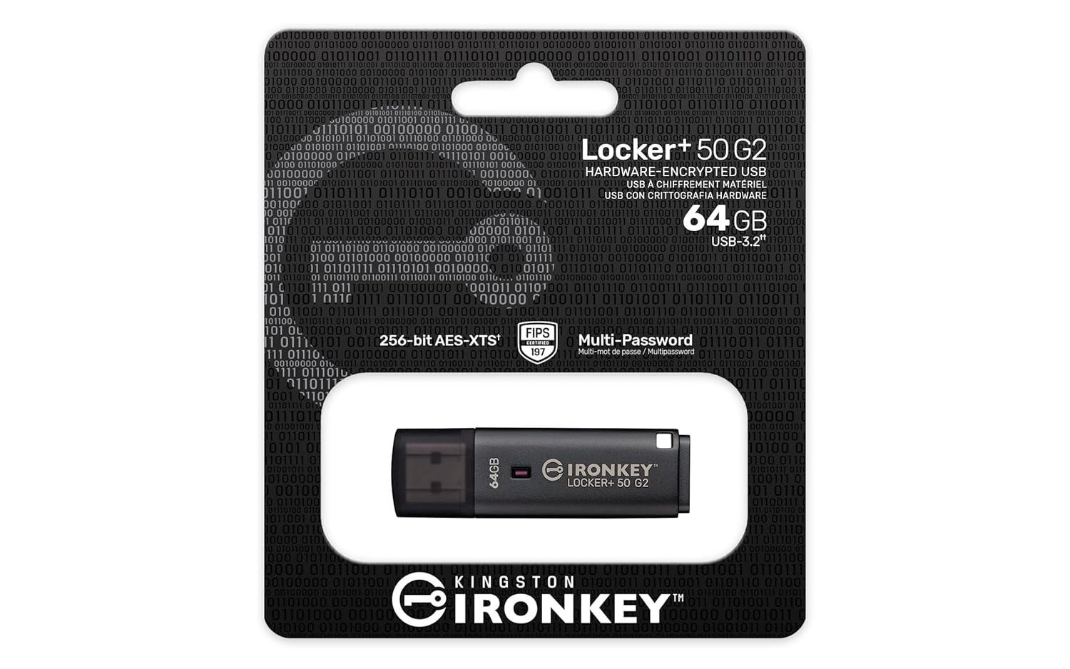 Kingston IronKey Locker+ 50 G2 USB Flash Drive FIPS 197 certified, AES 256-bit  Hardware encrypted- Dispatch in 3 Business Days - GOLCHHA COMPUTERS 