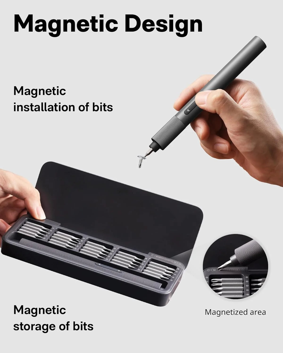 HOTO Precision Screwdriver Electric, 25 bits, for phones & electronics (HTE0010GL) - GOLCHHA COMPUTERS 