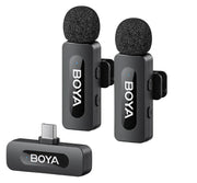 BOYA BY-V20 Dual Wireless Lavalier Microphone